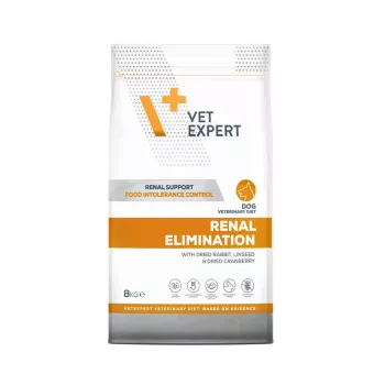 Dry dog food VETEXPERT Veterinary Diet Renal Elimination — adult, rabbit flavor, 8 kg, protein 15.8%, fat 19.5%