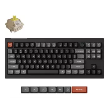 Mechanical keyboard Keychron V3 Ultra 8K — Wired & Bluetooth, QWERTY layout, RGB LED, Black