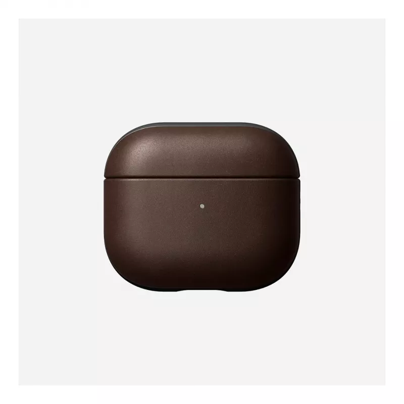 Leather AirPods Case Nomad V3 Rustic Brown — protective leather cover for AirPods charging case