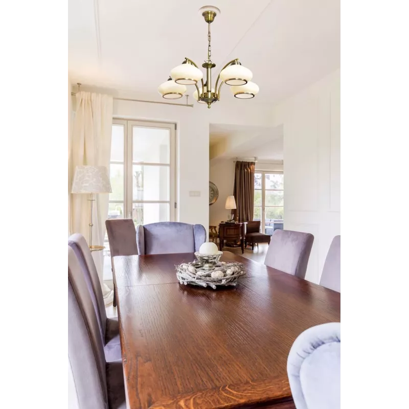 Activejet Classic ceiling chandelier pendant lamp RITA Patina 5xE27 for living room