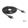 USB Cable DeLOCK EASY-USB 2.0-A 3m Black