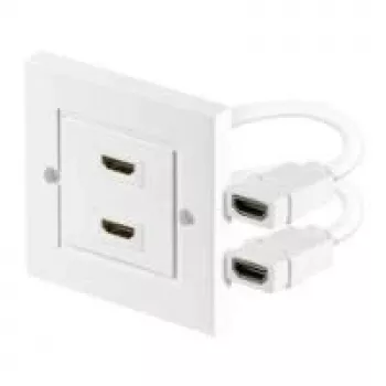 Wentronic Goobay HDMI™ Wall Box - 2 x HDMI™ A-Socket > 2 x HDMI™ A-Socket (51723)