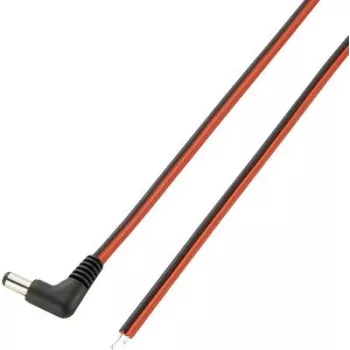 VOLTCRAFT Niedervolt-Connection Cable Niedervolt-Plug - Cable, open end 5.5 mm 2.5 mm 2 m 1 pc(s) (93025c179)