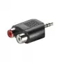 3.5mm Adapter VALUE 3.5mm M to 2x RCA F
