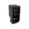 Toner Cartridge Lexmark CS720 Standard Yield 2500 pages Cyan