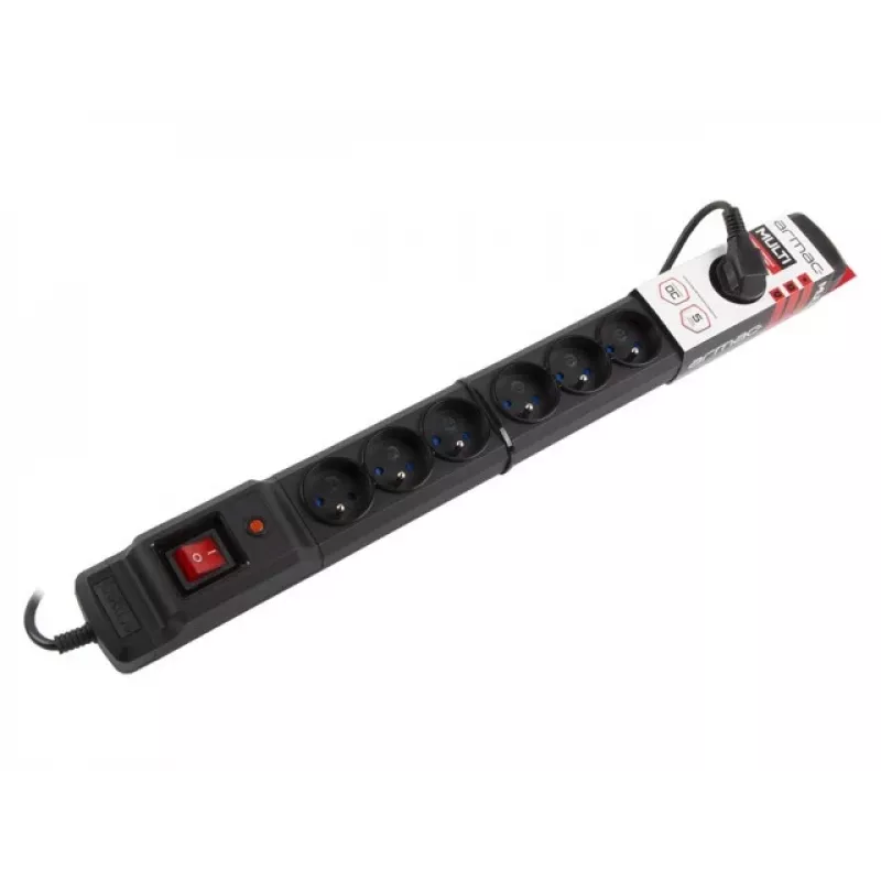 Surge Protector Armac M9/15/CZ Black 9 AC Outlets 250V 1.5m