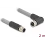 DeLOCK 80543 sensor/actuator cable 2 m RST M12 Grey