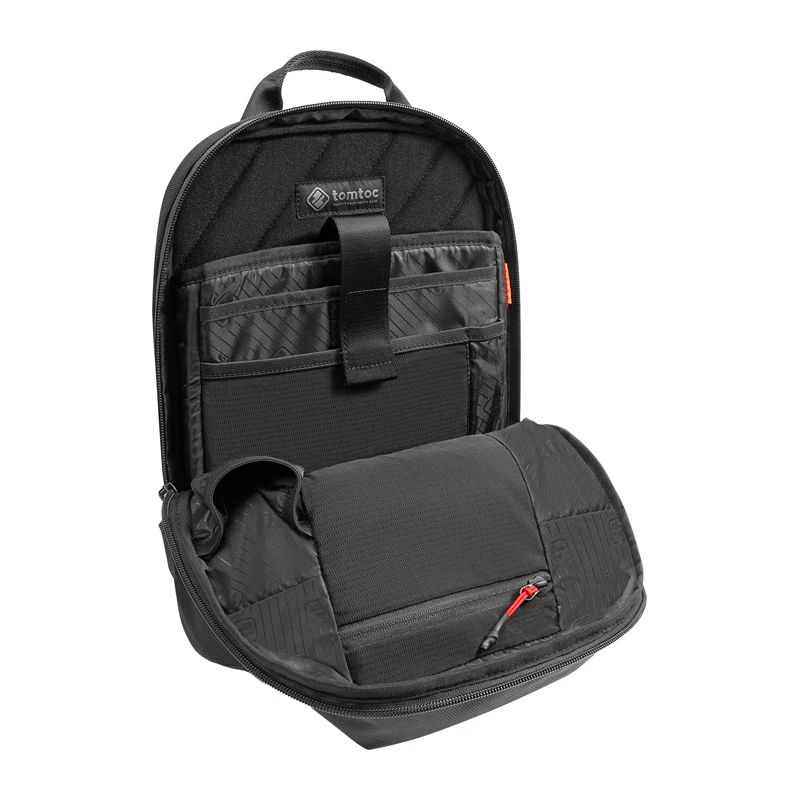 Crossbody bag Tomtoc Navigator-T24 S — black, compact everyday carry