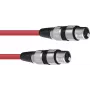 Audio Cable Omnitronic 30220900 1.5m XLR 3-pin Red