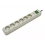 Eco-Line Power Strip 6-way (Light Grey, 1,5 Meter, 13.500A Surge Protection)