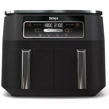 Ninja AF200EU fryer Double 7.6 L Stand-alone 2400 W Hot air fryer Black