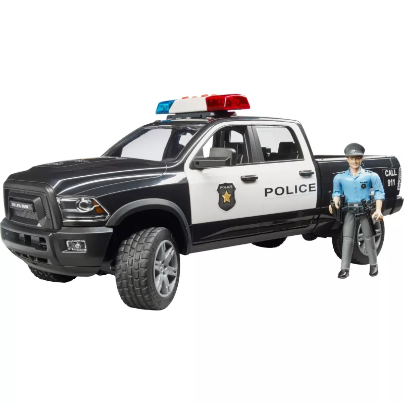 Toy police pickup BRUDER RAM 2500 Police 02505 – scale model, play vehicle