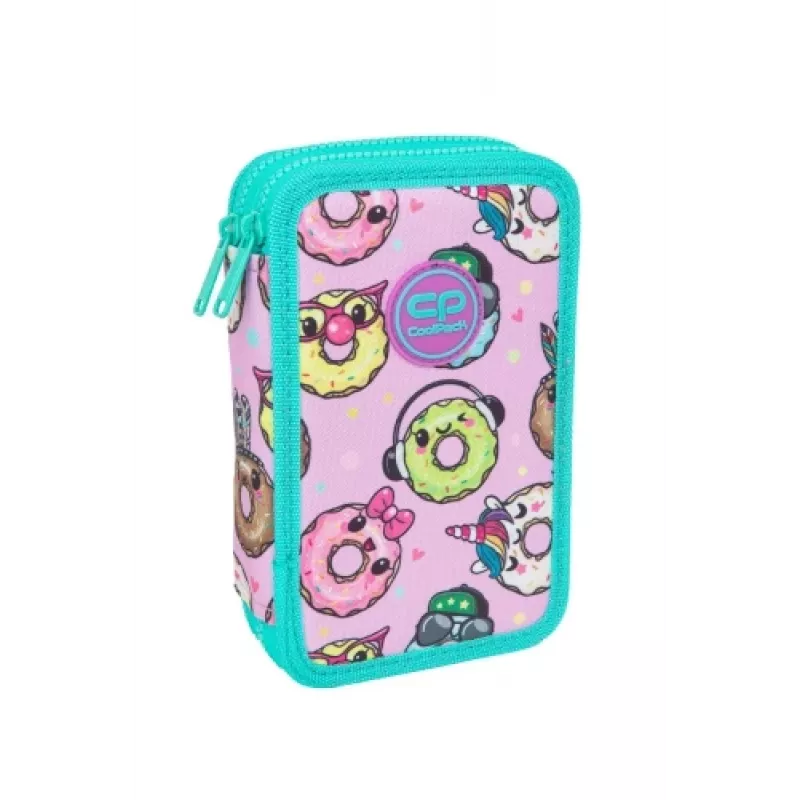 Pencil case cool pack Jumper 2 — double-decker compartment design, zip closure, fabric finish