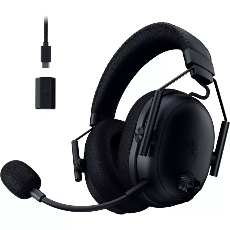 BlackShark V3 Pro, gaming headset black, ANC, 2,4 GHz dongle, Bluetooth, USB, 3,5 mm jack