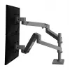 Ergotron LX Pro - Mounting Kit (Doppelarm) - for 2 LCD-Displays - perforated-plate mounting - Aluminium - Dark Grey - Screen Size: to 61 cm (to 24 inch)