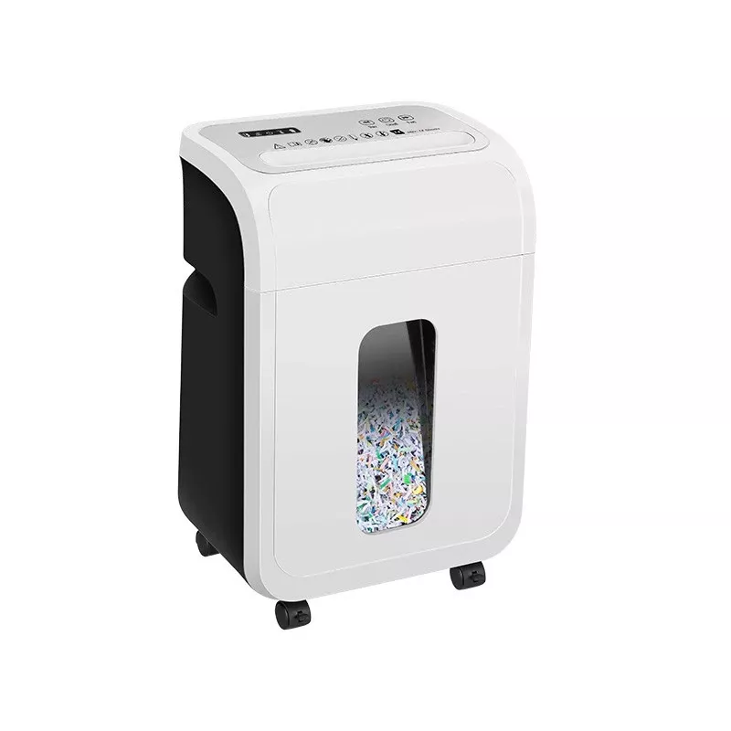 Office document shredder TRACER TRANIS47633 White — 4x12 mm cross-cut, 14-sheet capacity, 20 L basket