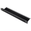 Cable management ROLINE 19 inch cable entry with brush strip 1U black