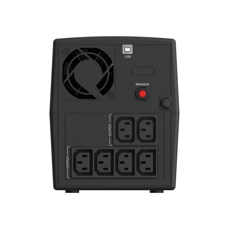 Infosec UPS line‑interactive INF_661147 1300 VA / 720 W, 6x IEC C13, AVR, USB, tower, black