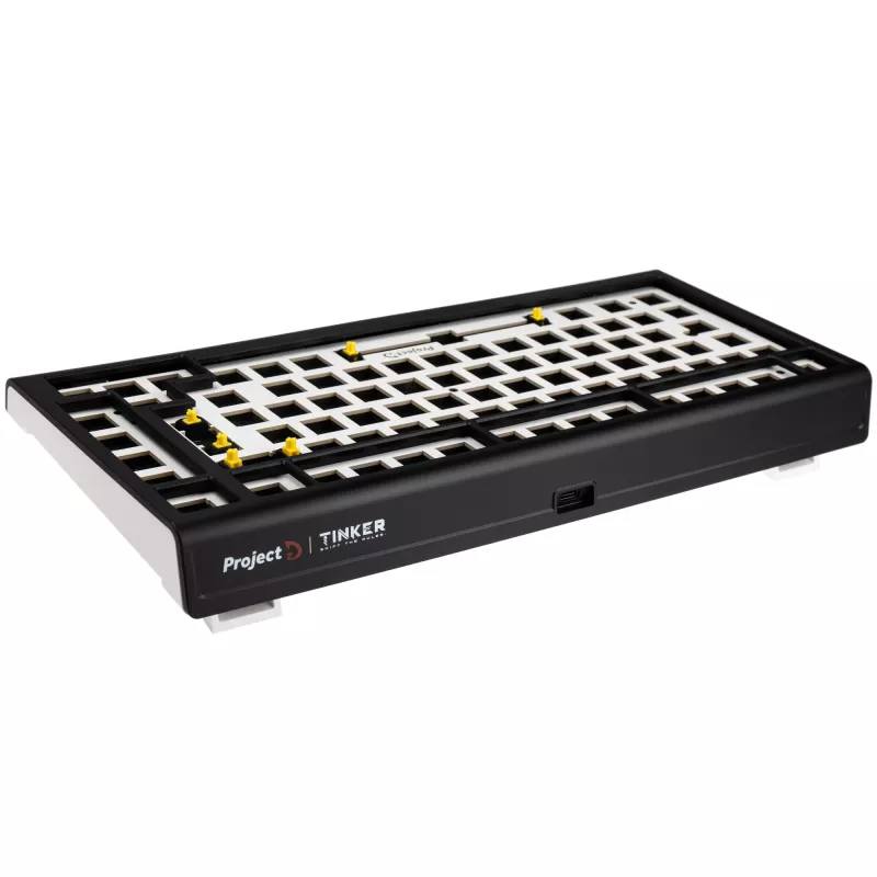Ducky Tinker 75 Barebone Gaming-Tastatur RGB - schwarz ISO-DE - 75% Gaming-Tastatur von Ducky - Hot-Swap-fähig - Barebone-Variante ohne Switches und K