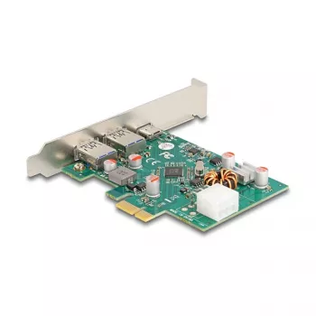 DeLOCK PCI Express x1 Card USB Type-C PD 30W 2x USB Type-A 5Gbps