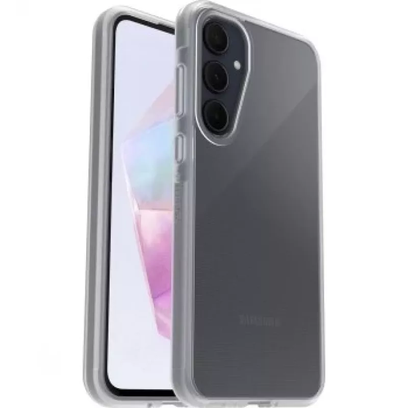 Phone back cover OTTERBOX React Series for Samsung Galaxy A35, clear slim protective case