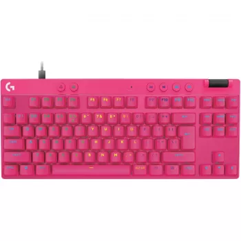 Logitech G PRO X TKL RAPID Keyboard Gaming USB QWERTY Pink Tenkeyless