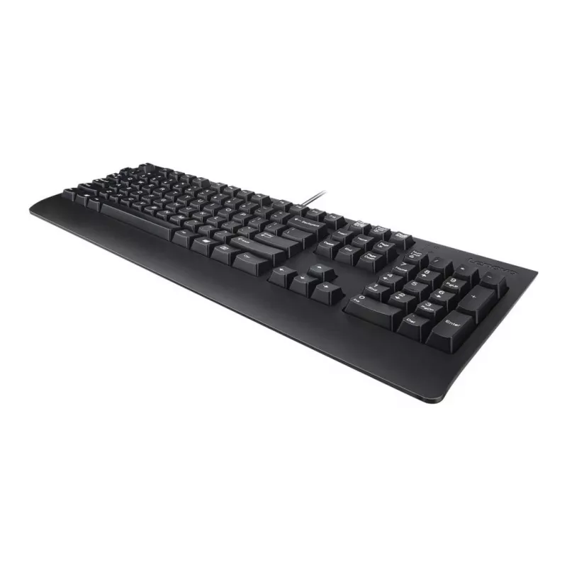 Wired Lenovo Preferred Pro II Full-size USB Keyboard, QWERTY, Romanian layout, Black, Wrist rest