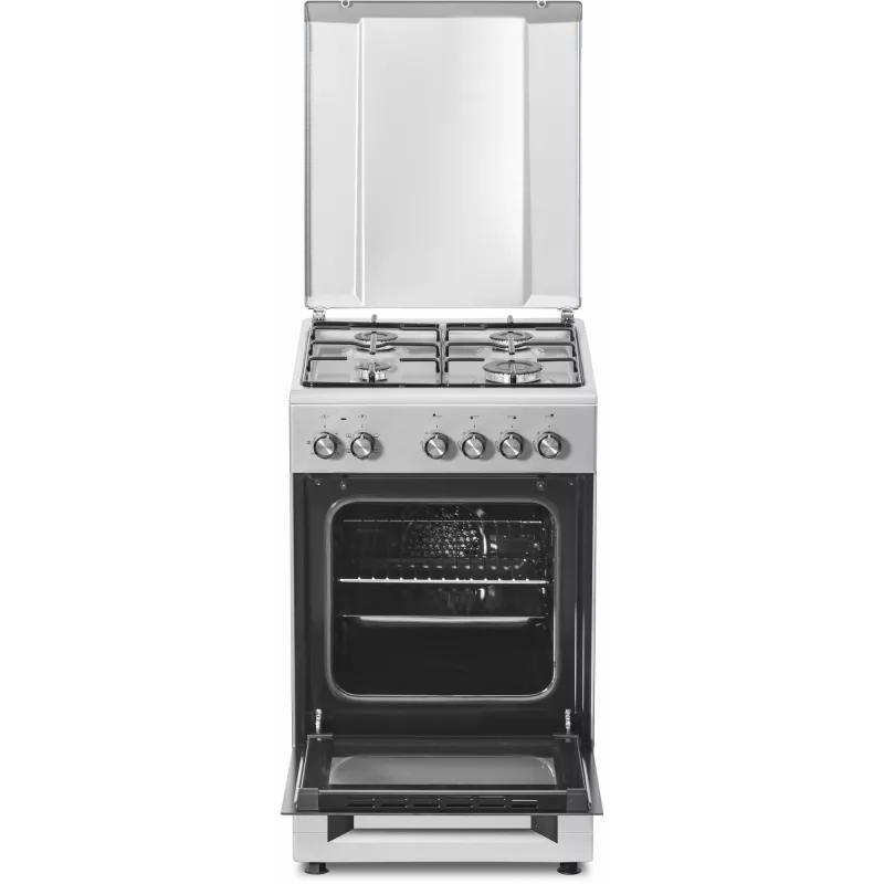 Gas hob and electric oven SIMFER 5405SERGG, stainless steel, 4 zones, 50 cm