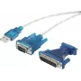 Serial Cable Renkforce RF-4222053 USB Type-A DB-25 Black 0.4 m