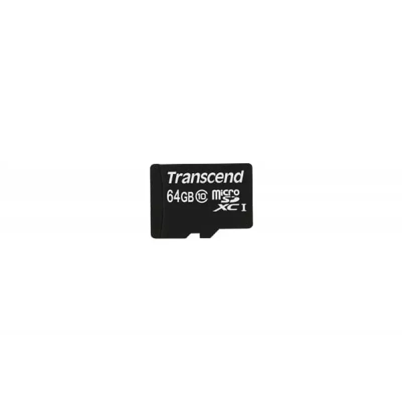 Flash Memory Transcend 64GB MicroSDXC Class 10 Adapter