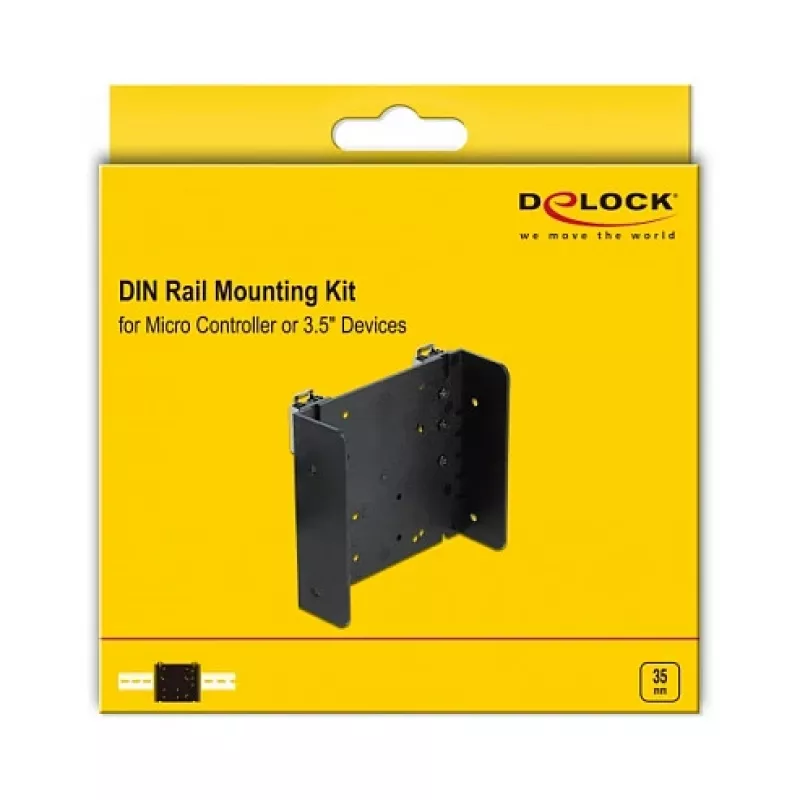 Mounting Kit DeLOCK 66292 Black ABS Synthetics