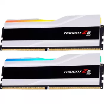 DIMM 48 GB DDR5-8400 (2x 24 GB) Dual-Kit, Memory White, F5-8400J4052G24GX2-TZ5RW, Trident Z5 RGB, INTEL XMP