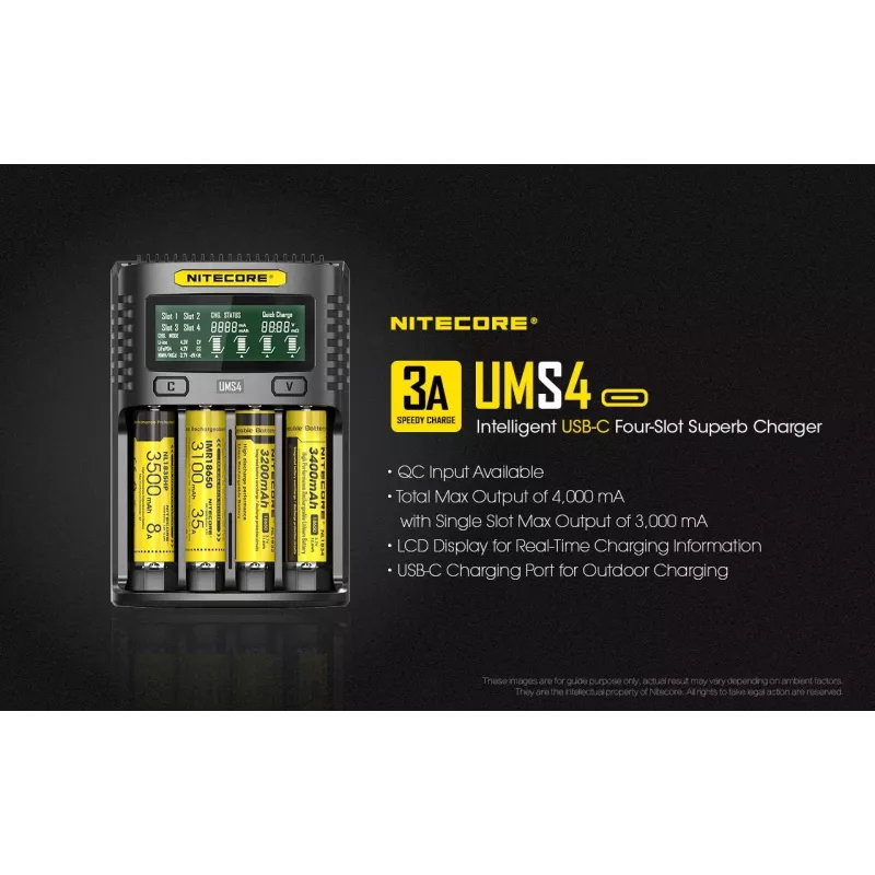 Charger Nitecore UMS4