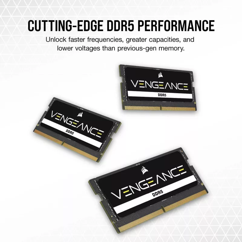SO-DIMM 64 GB DDR5-5600 (2x 32 GB) Dual-Kit, Memory black, CMSX64GX5M2A5600C48, Vengeance