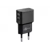 Wentronic goobay Dual USB charger - Power Supply - 12 Watt - 2,4 A - 2 Output Ports (USB) - Black (44951)