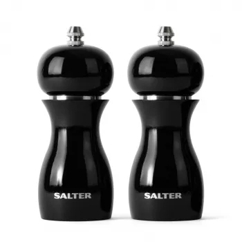 Salt and Pepper Mills Salter 7613 BKXRA – electric spice mills, gloss black finish
