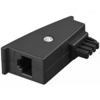 Wentronic Goobay - Network Adapter - TAE-F (M) to RJ-45 (2-pin) (W) - 5,3m - Black (95139)