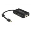 Cable DeLOCK 0.16m DisplayPort HDMI DVI Mini DisplayPort