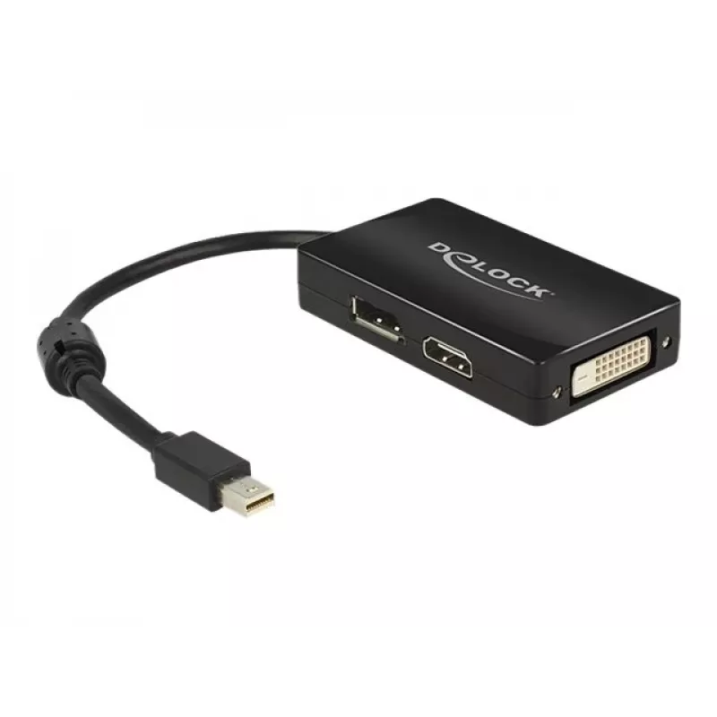 Cable DeLOCK 0.16m DisplayPort HDMI DVI Mini DisplayPort