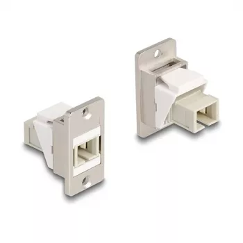 Network Cable DeLOCK Panel Mount Keystone Module Optical Fiber SC Simplex female to female conical Beige