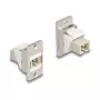 Network Cable DeLOCK Panel Mount Keystone Module Optical Fiber SC Simplex female to female conical Beige