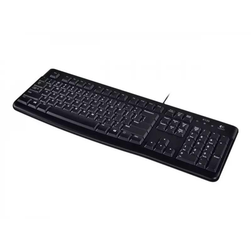 K120 Corded Keyboard, wired, USB, QWERTZ, black