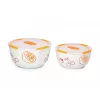 Salad bowl Oursson BS4781RC/OR Round Ceramic 2 pcs