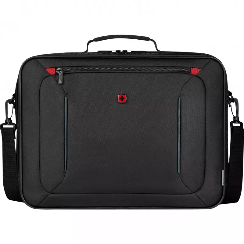 Laptop case Wenger BQ 16 Clamshell — water-resistant black sleeve for 16 inch laptops, durable protective cover
