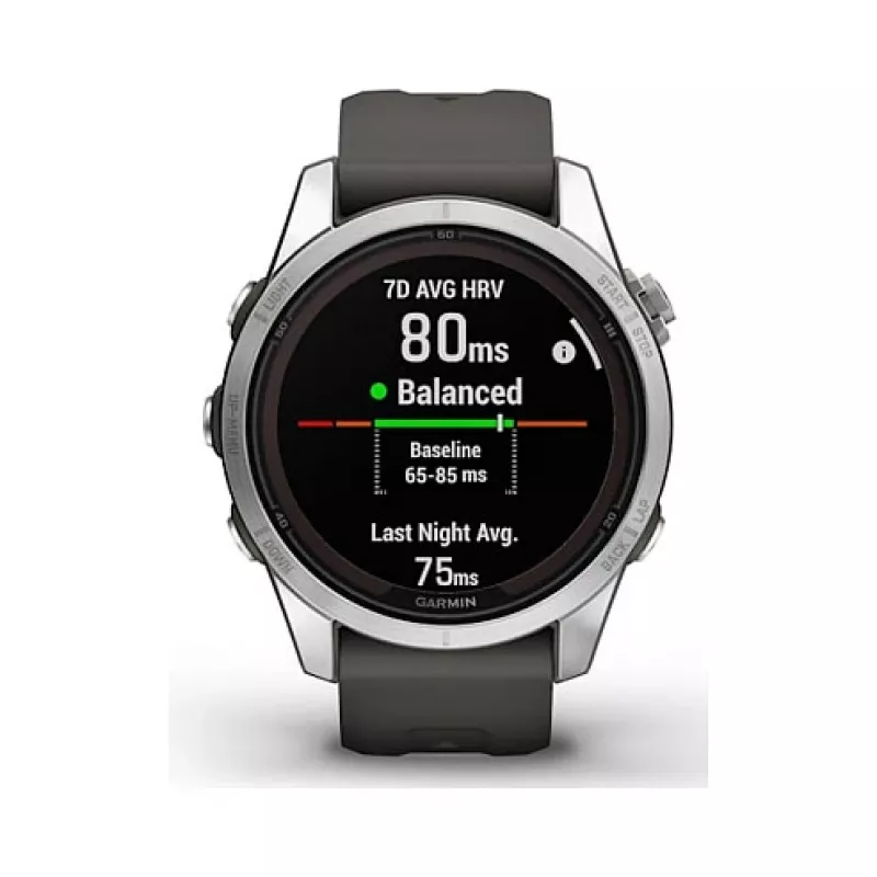 Garmin fēnix 7S Pro 3.05 cm (1.2) MIP 42 mm Digital 240 x 240 pixels Touchscreen Silver Wi-Fi GPS (satellite)