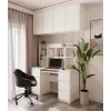 KUBA Desk Set + Extension Piece, White