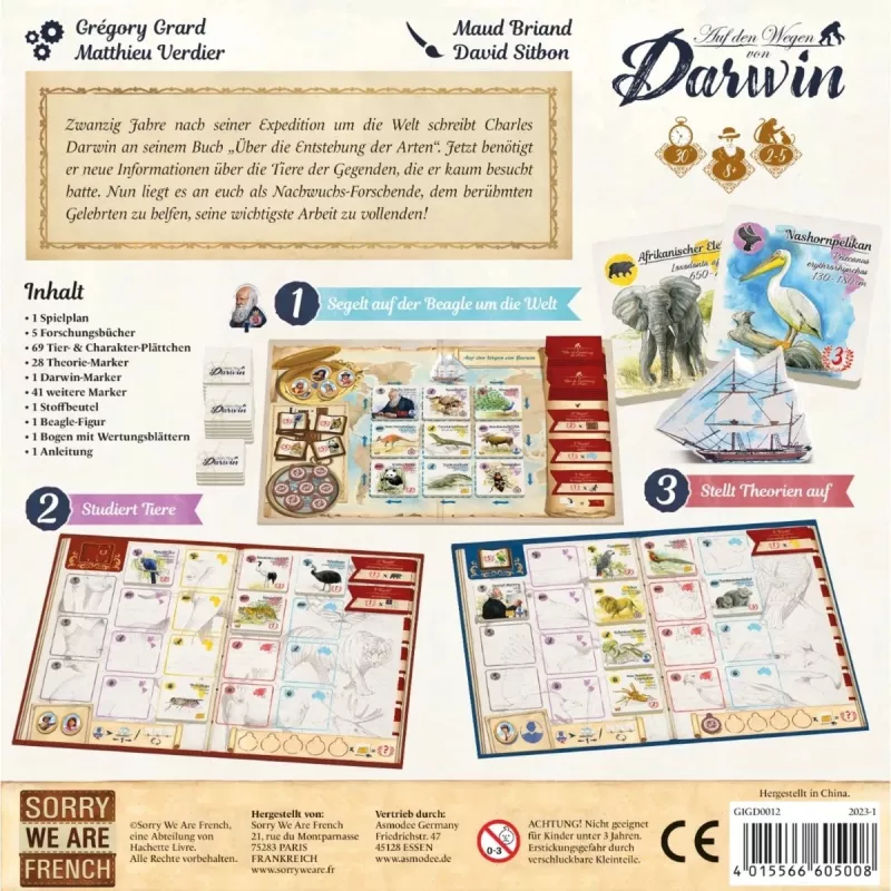 to den Wegen von Darwin, Board Game