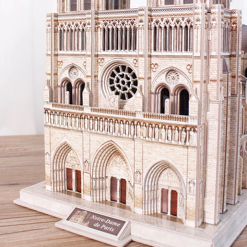 3D Puzzle CubicFun Notre Dame, 293 pieces, scale model of cathedral