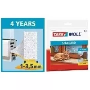 Seal foam TESA 05559-00100 weather stripping 6 m White