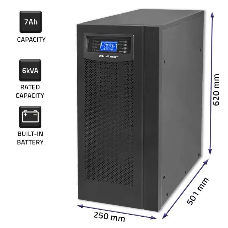 Inverter QOLTEC Pure Sine Wave 1000W 12V model 53982